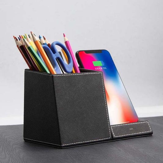 2-in-1 Wireless Charger & Pen Holder